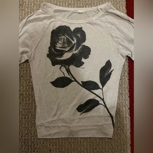 Forever 21 long sleeve shirt with flower